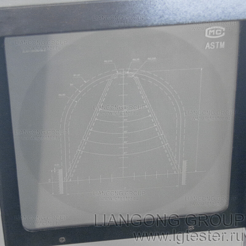 Профильный проектор CST-50 фото экрана с нанесенной шкалой Профильный проектор CST-50 фото экрана с нанесенной шкалой